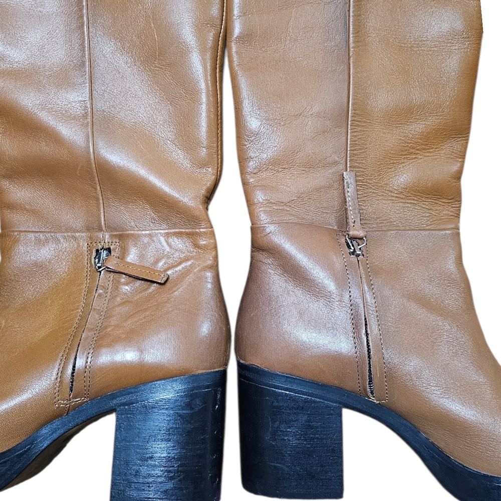 Zara Tan Over the Knee Boots - Picture 9 of 9